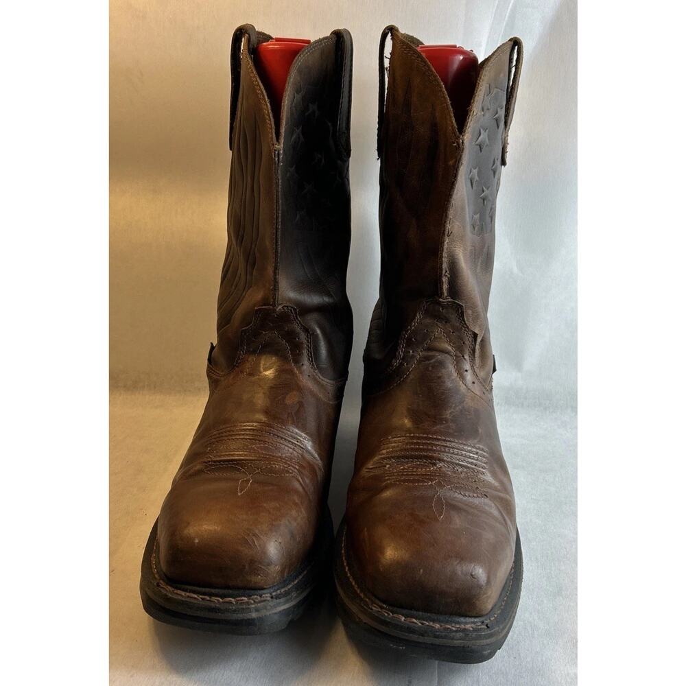 Ariat Sierra Shock Shield Patriot Steel Toe Boot Brown Mens 14 EE